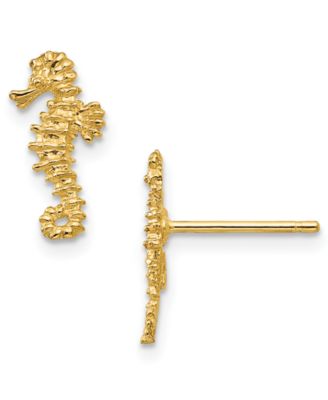 Macy's - Seahorse Stud Earrings in 14k Gold