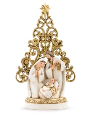Napco - Holy Family in White and Gold