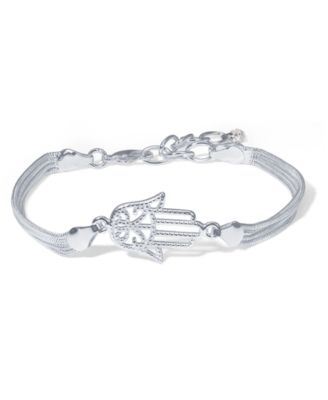Macy's - FIne Silver Plate Hamsa Hand Bracelet
