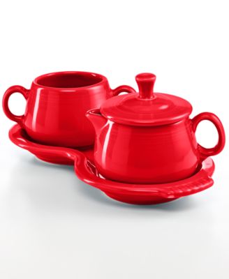 Sugar Bowl & Creamer Set w/Tray image