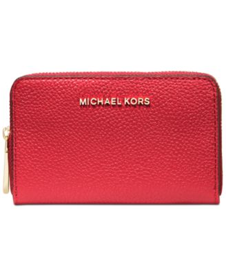 Michael Kors - Jet Set Leather Zip-Around Card Case