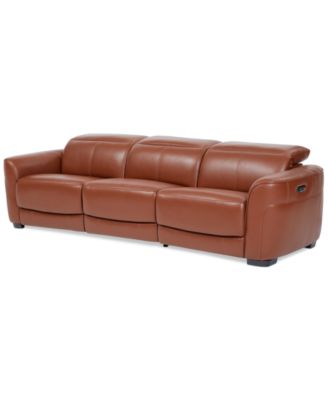 Furniture - Lexanna 3-Pc. Leather Sofa with 3 Power Motion Recliners