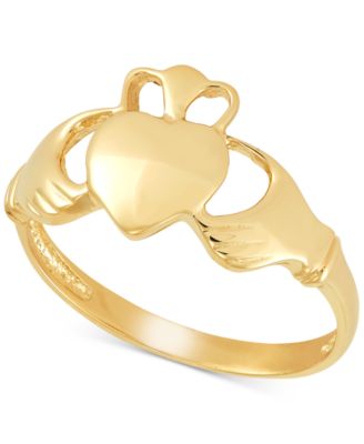 Italian Gold - Claddagh Ring in 14k Gold