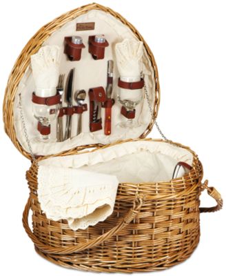 Picnic Time - Heart Picnic Basket
