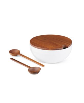 Duets Salad Bowl with Lid Servers Set, 3 Piece image