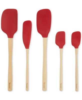 Tovolo - 5-Pc. Flex-Core Wood-Handle Kitchen Spatula Set