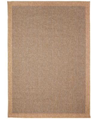 Sahara Texture Border 6'6" x 9'3" Outdoor Area Rug image