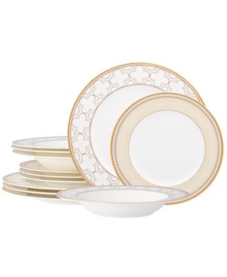 Trefolio Gold 12-Piece Dinnerware Set, Service For 4 image