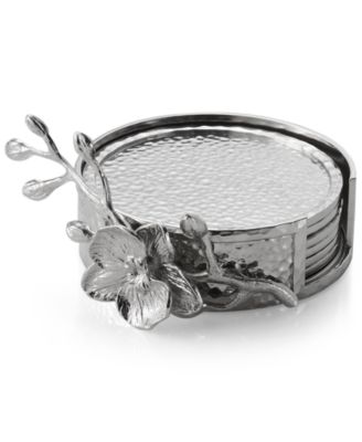 White Orchid Set of 6 Coasters image