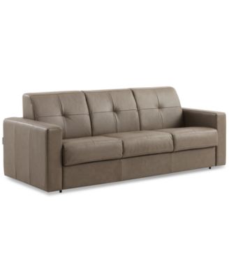 Shevrin Leather Sleeper Sofa, Created for Macy's image
