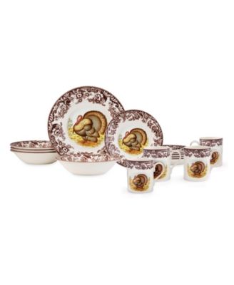 Woodland Turkey 16 Pc. Dinnerware Set, Service for 4 image