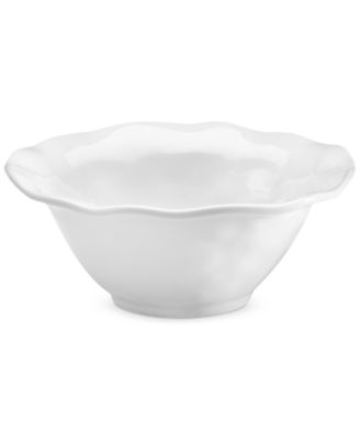 Ruffle White Melamine Cereal Bowl, Set of 4 image