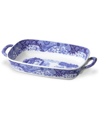 Spode - Blue Italian Handeled Serving Dish