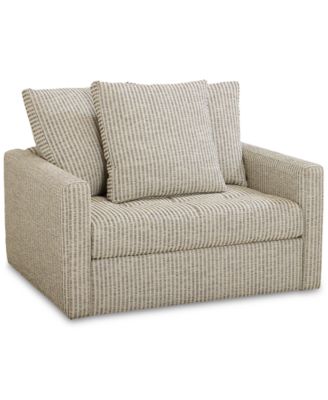 Pherie 51" Fabric Swivel Chair, Created for Macy's image