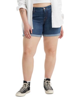 Levi's - Trendy Plus Size Mid Length Denim Shorts