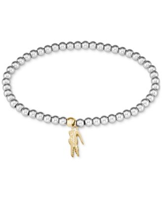 Lacoste - Two-Tone Obre Beaded Charm Bracelet