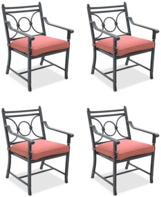 Wythburn Mix and Match Scroll Outdoor Dining Chairs, Set of 4, Created for Macy's image