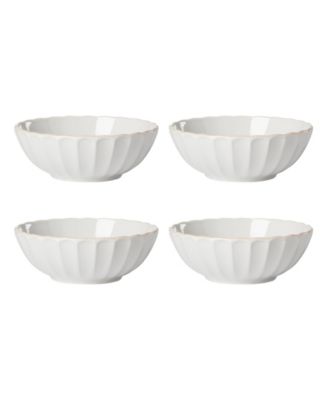 French Perle Scallop Bowls, Set of 4 image