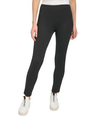 DKNY - Slim Leg Pull On Ponte Ankle Pant