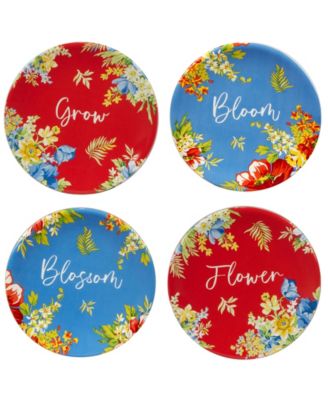 Blossom Canape Plates, Set of 4 image
