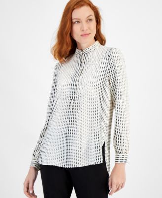 Anne Klein - Dot-Print Tunic