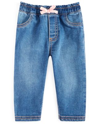 First Impressions - Baby Girls Bow Jeans