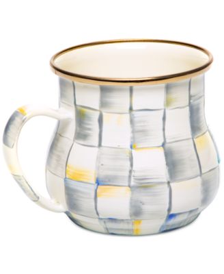 MacKenzie-Childs - Sterling Check Enameled Steel Mug