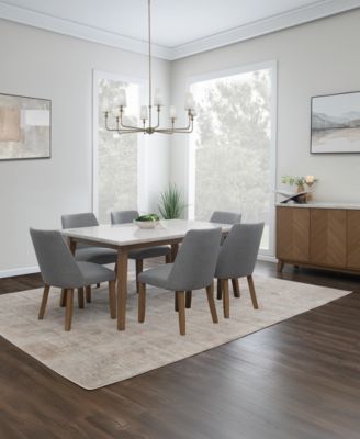 Mabell 7-Pc. Set (Table & 6 Side Chairs), Created for Macy's image
