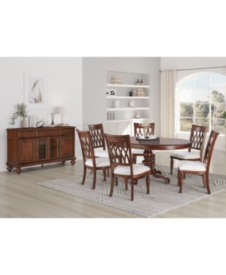 Macy's - Daria 7-Pc. Dining Set (Round Table & 6 Side Chairs)