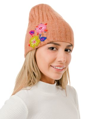 Marcus Adler - Flower Embroidered Beanie