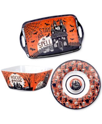 Certified International - Hocus Pocus Melamine 3 Pc. Serving Set
