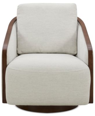 Makinen Fabric Swivel Chair, Created for Macy's image