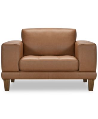 Niebee 52" Leather Chair, Created for Macy's image