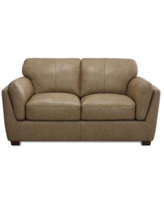 CLOSEOUT! Korder Leather Loveseat, Created for Macy's image