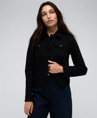 Kenneth Cole - Women's Denim Trucker Button-Front Jacket
