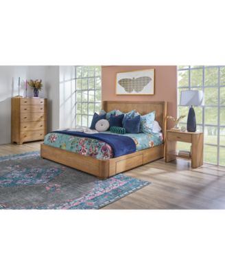 Nordic 3 Pc. King Panel Storage Set (Bed, Chest & Open Nightstand) image