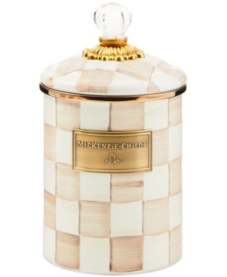 MacKenzie-Childs - Mocha Check Medium Canister