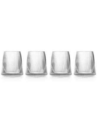 Sullivan Street Fluted Stemless Wine Glasses, Set of 4 image