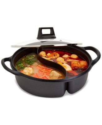 INFUSE - 4.4-Qt. 2-Section Nonstick Aluminum Covered Hot Pot