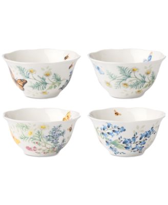Butterfly Meadow Herbs Rice Bowls, Set of 4 image