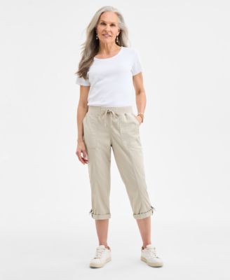 Style & Co - Petite D-Ring Capri Pants, Exclusively at Macy's