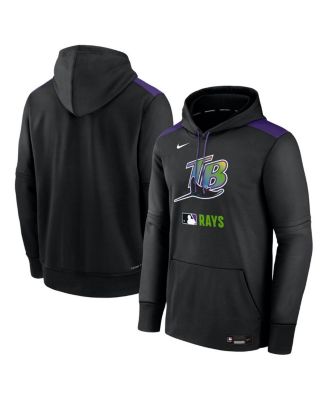 Nike - Men's Black Tampa Bay Rays Authentic Collection Performance Pullover Hoodie