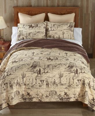Cowboy Western 3-Pc. Quilt Set, Queen image