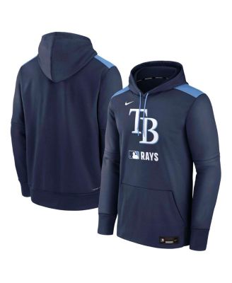 Nike - Men's Navy Tampa Bay Rays Authentic Collection Performance Pullover Hoodie