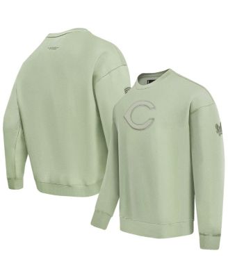 Pro Standard - Men's Green Cincinnati Reds Neutral Drop Shoulder Pullover Sweatshirt