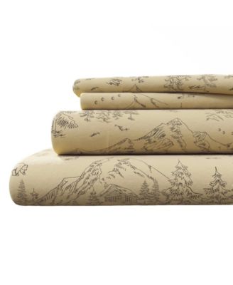 Ultra-Soft Turkish Cotton Flannel Christmas Print Sheet Set image