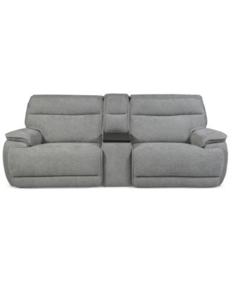 Ozryn 3-Pc. Fabric Sofa with Console and 2 Power Motion Chairs, Exclusively at Macy's image