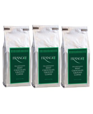 Frango Chocolates - 3 Pack Decaf Chocolate Mint 12 oz Ground Coffee