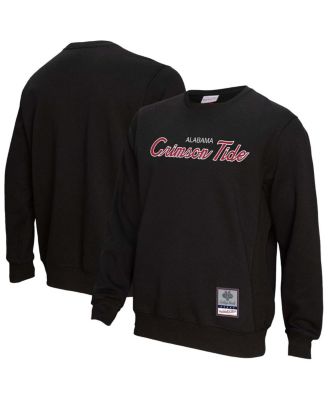 Mitchell & Ness - Men's  Black Alabama Crimson Tide Elite Script Pullover Sweatshirt
