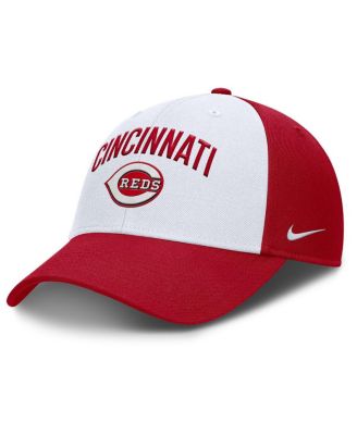 Nike - Men's White/Red Cincinnati Reds Club Performance Adjustable Hat